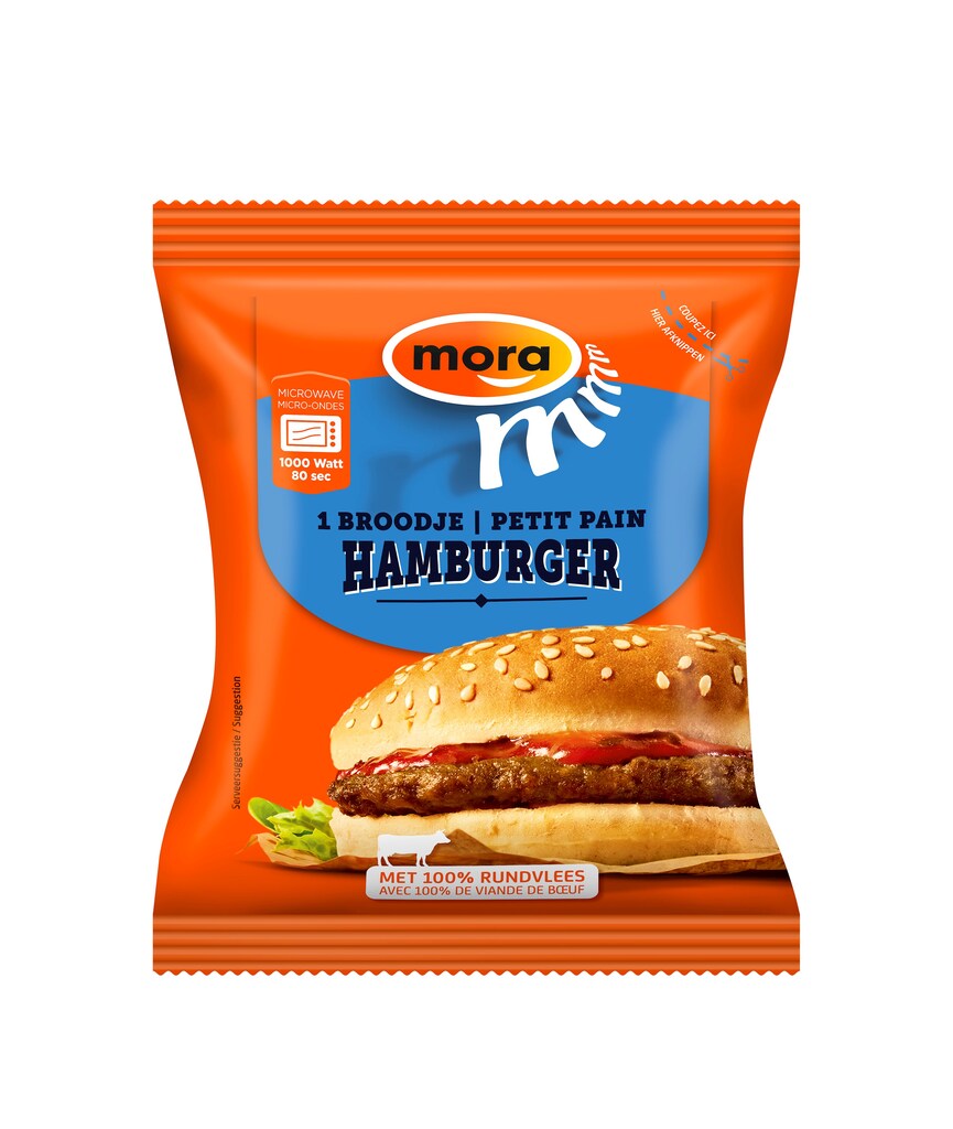 Mora Broodje Hamburger 120g
