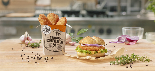 Crispy Chick'n Mora Pocket Burger