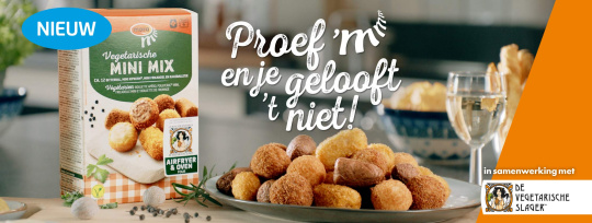 Hoe lekker is dees, de Mini mix zonder vlees!