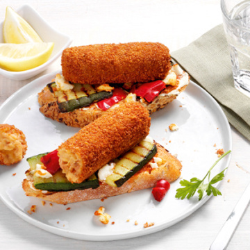 Mora - Recept - Bruschetta garnaalkroketten