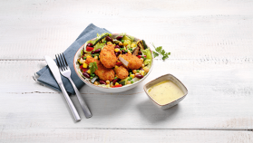 Saladebowl met Crispy Chick'n