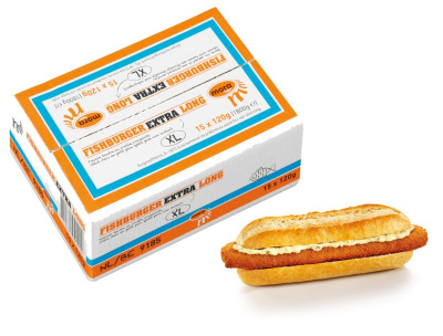 Hors de l'emballage Fishburger extra long