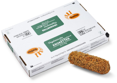 Hors de l'emballage Croquettes végétarienne du chair effilochée