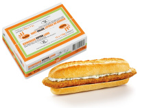 Hors de l'emballage Burger de poulet extra long